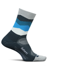 Picture of Feetures Elite Light Cushion Mini Crew - Blue Waves