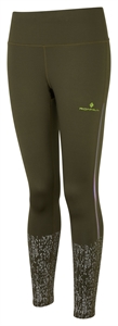 Picture of Ron Hill Ladies Life Night Runner Tight - Khaki